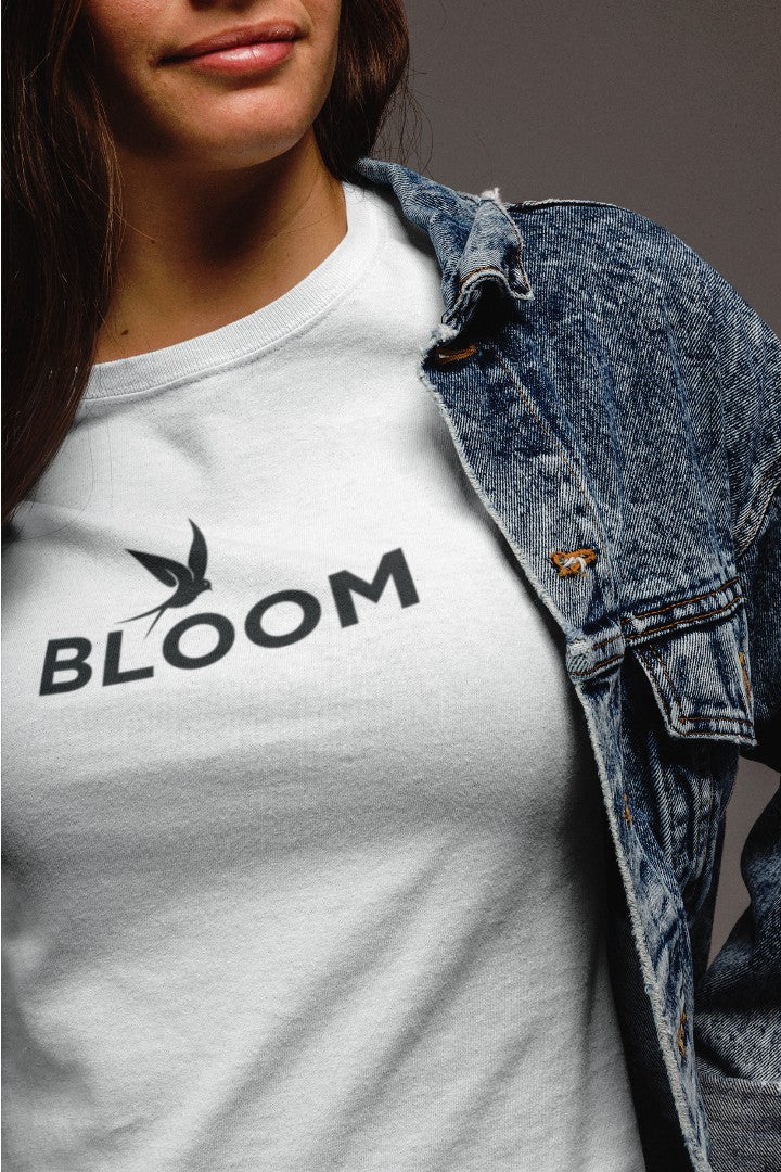 Minimalist Cotton “Bloom” Typography T-Shirt - Trendzkraft