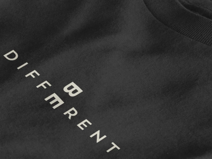 Be Different Minimal Typography Unisex T-Shirt