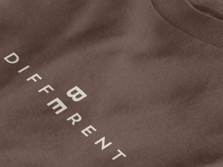 Be Different Minimal Typography Unisex T-Shirt