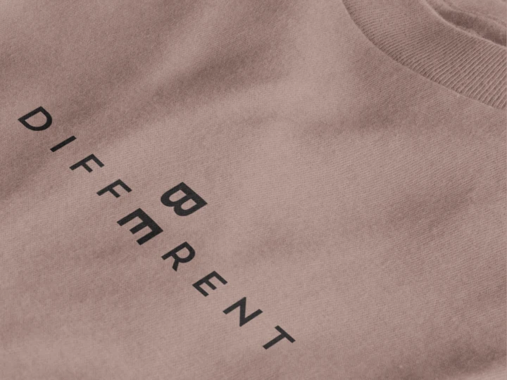 Be Different Minimal Typography Unisex T-Shirt