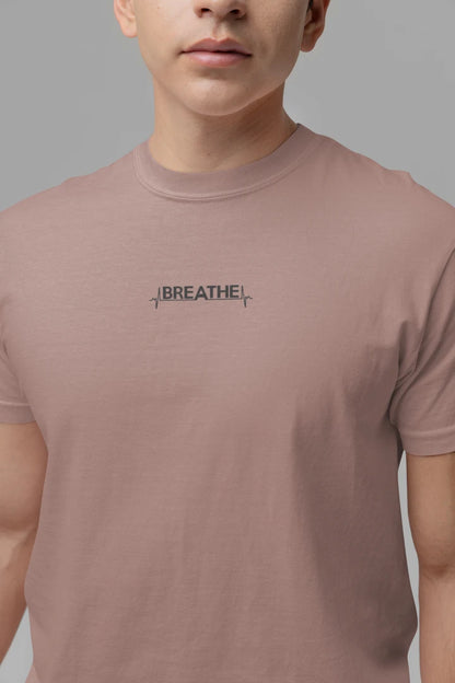Breathe Heartbeat Typography Unisex T-Shirt