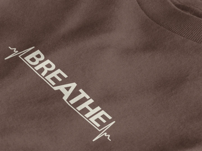 Breathe Heartbeat Typography Unisex T-Shirt