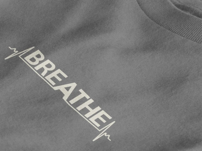 Breathe Heartbeat Typography Unisex T-Shirt