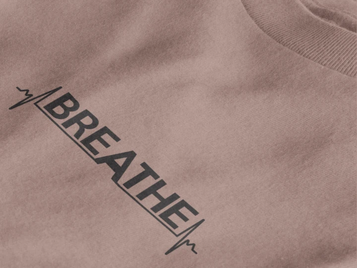Breathe Heartbeat Typography Unisex T-Shirt