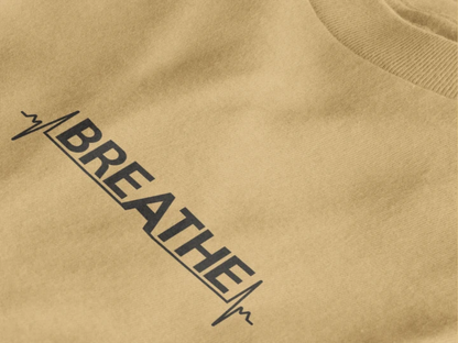 Breathe Heartbeat Typography Unisex T-Shirt