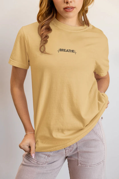 Breathe Heartbeat Typography Unisex T-Shirt