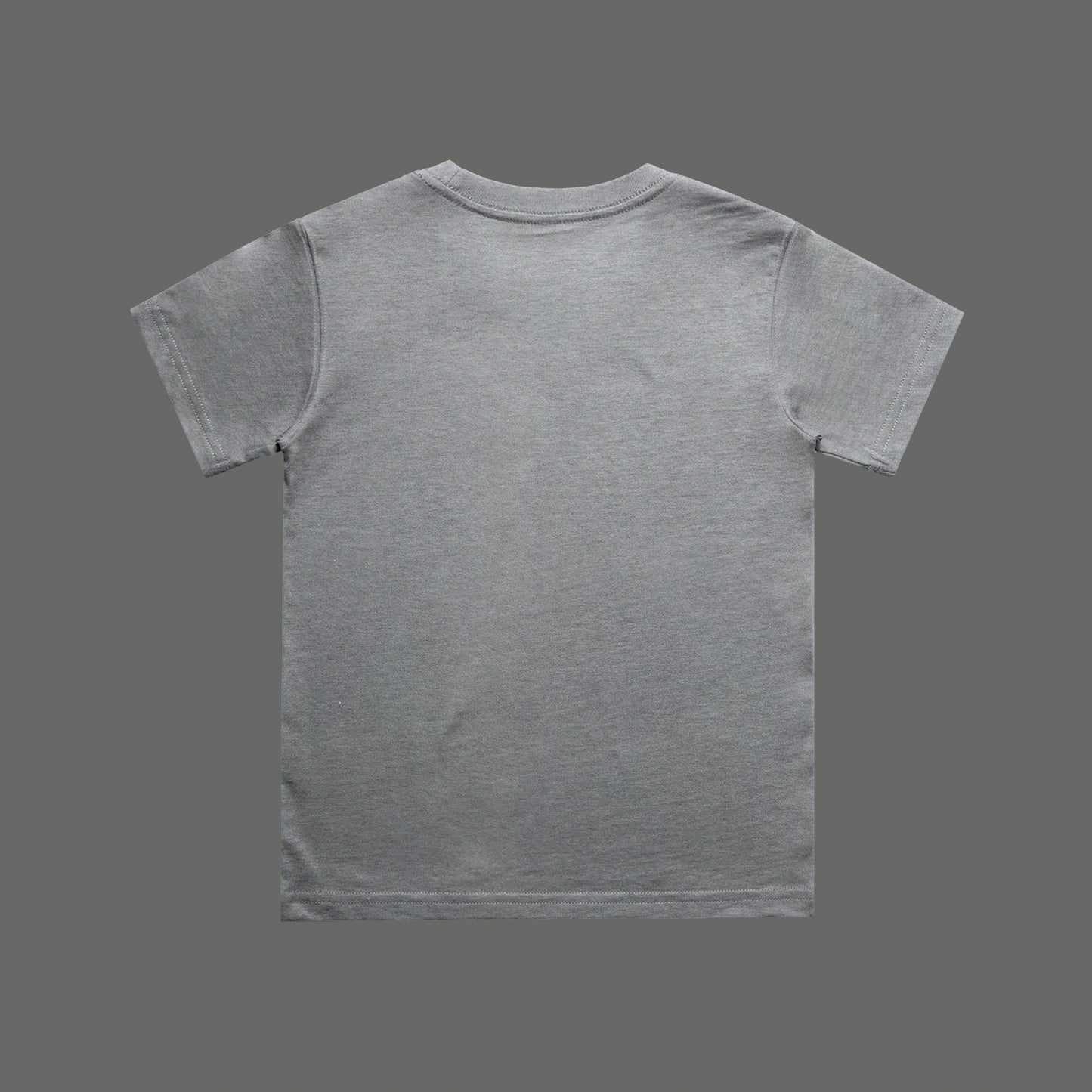 Gray t-shirt on a gray background