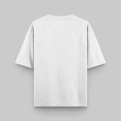 White t-shirt on a gray background