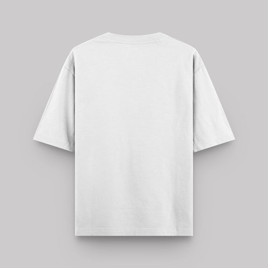 White t-shirt on a gray background