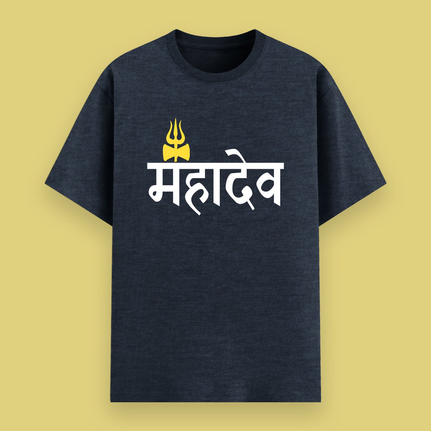 Mahadev Trishul Unisex Poly-Cotton T-Shirt | TrendzKraft