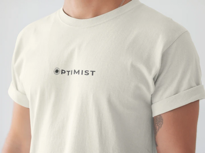 Optimist Floral Typography Unisex T-Shirt