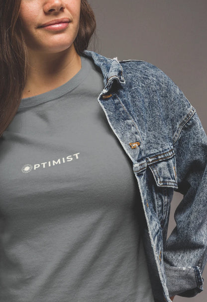 Optimist Floral Typography Unisex T-Shirt