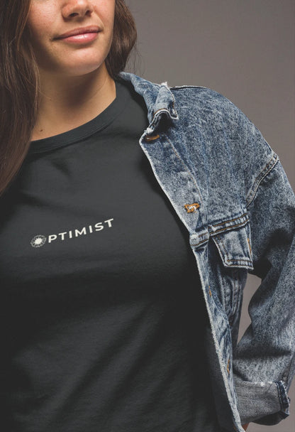 Optimist Floral Typography Unisex T-Shirt