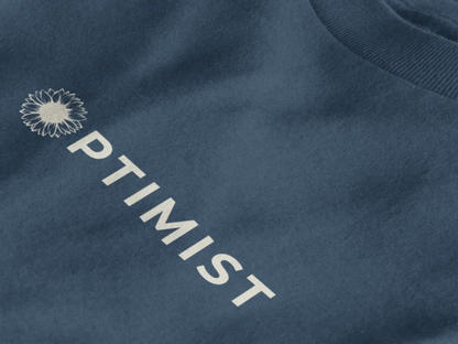 Optimist Floral Typography Unisex T-Shirt