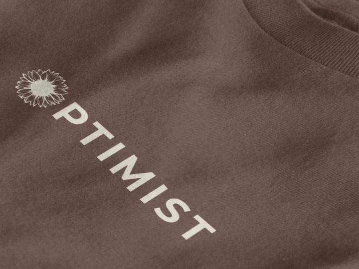 Optimist Floral Typography Unisex T-Shirt