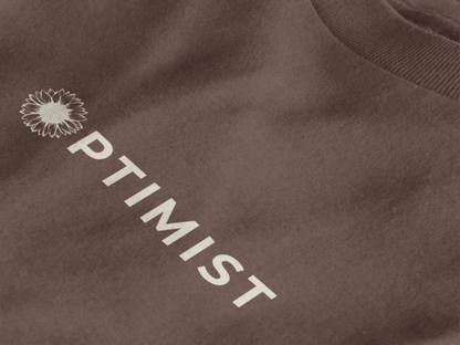 Optimist Floral Typography Unisex T-Shirt