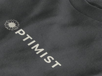 Optimist Floral Typography Unisex T-Shirt