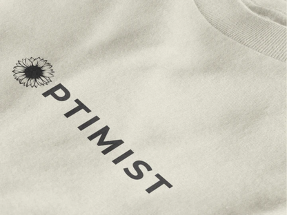 Optimist Floral Typography Unisex T-Shirt