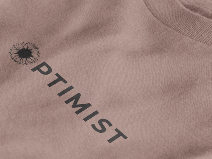 Optimist Floral Typography Unisex T-Shirt