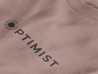 Optimist Floral Typography Unisex T-Shirt