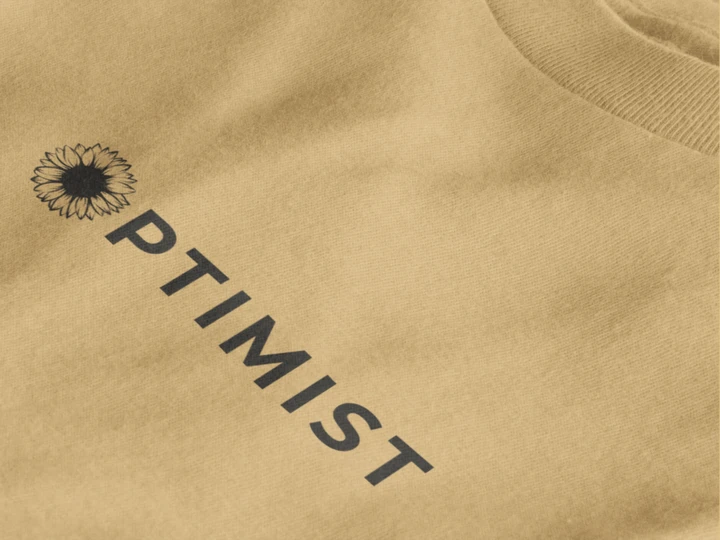 Optimist Floral Typography Unisex T-Shirt