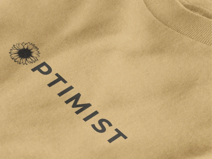 Optimist Floral Typography Unisex T-Shirt