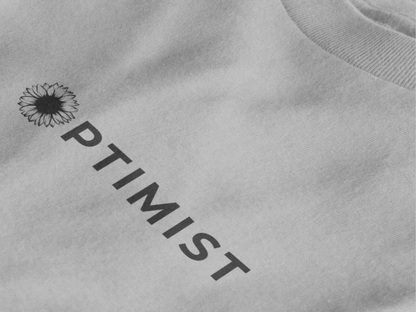 Optimist Floral Typography Unisex T-Shirt