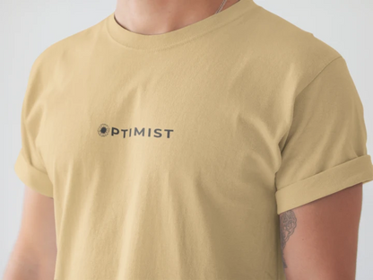 Optimist Floral Typography Unisex T-Shirt