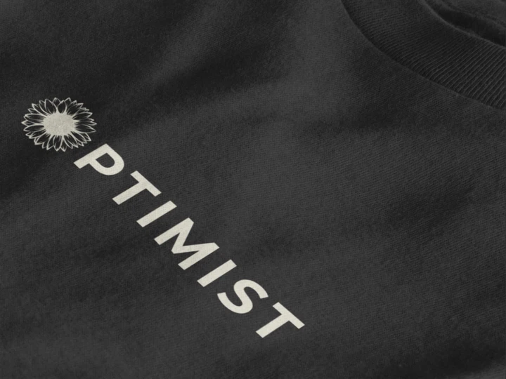 Optimist Floral Typography Unisex T-Shirt