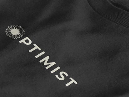 Optimist Floral Typography Unisex T-Shirt