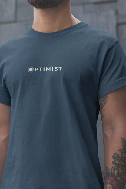 Optimist Floral Typography Unisex T-Shirt