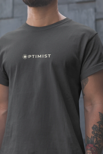 Optimist Floral Typography Unisex T-Shirt