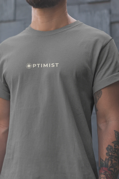 Optimist Floral Typography Unisex T-Shirt