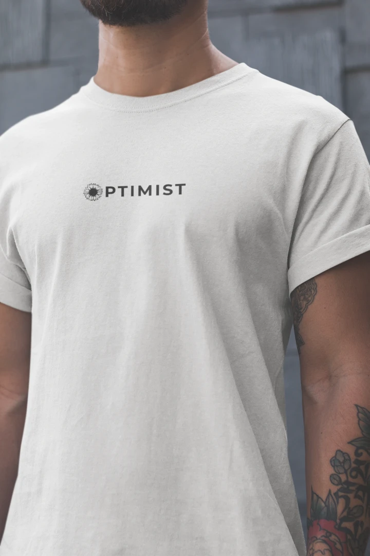 Optimist Floral Typography Unisex T-Shirt