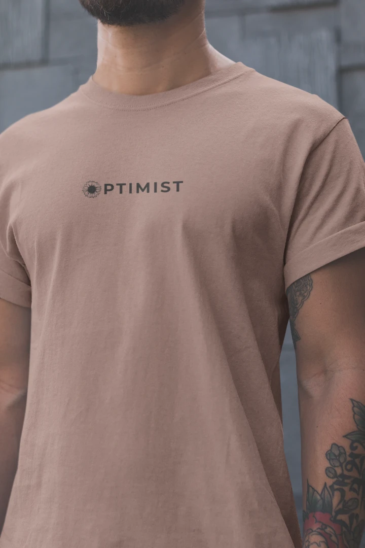 Optimist Floral Typography Unisex T-Shirt