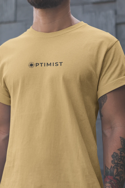 Optimist Floral Typography Unisex T-Shirt