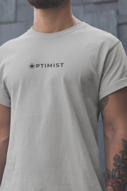 Optimist Floral Typography Unisex T-Shirt