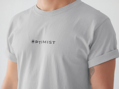 Optimist Floral Typography Unisex T-Shirt