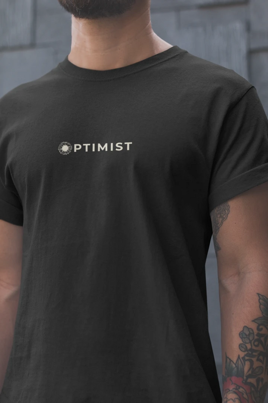 Optimist Floral Typography Unisex T-Shirt