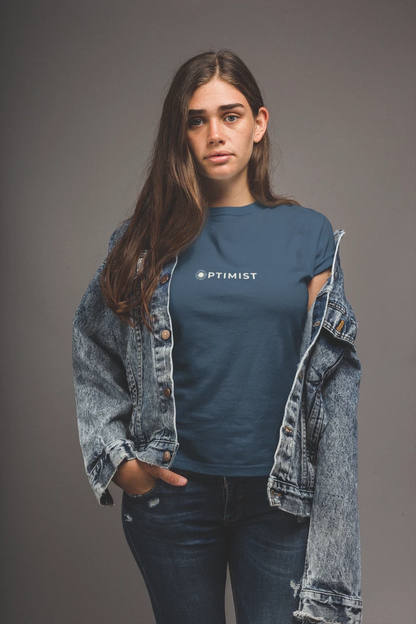 Optimist Floral Typography Unisex T-Shirt