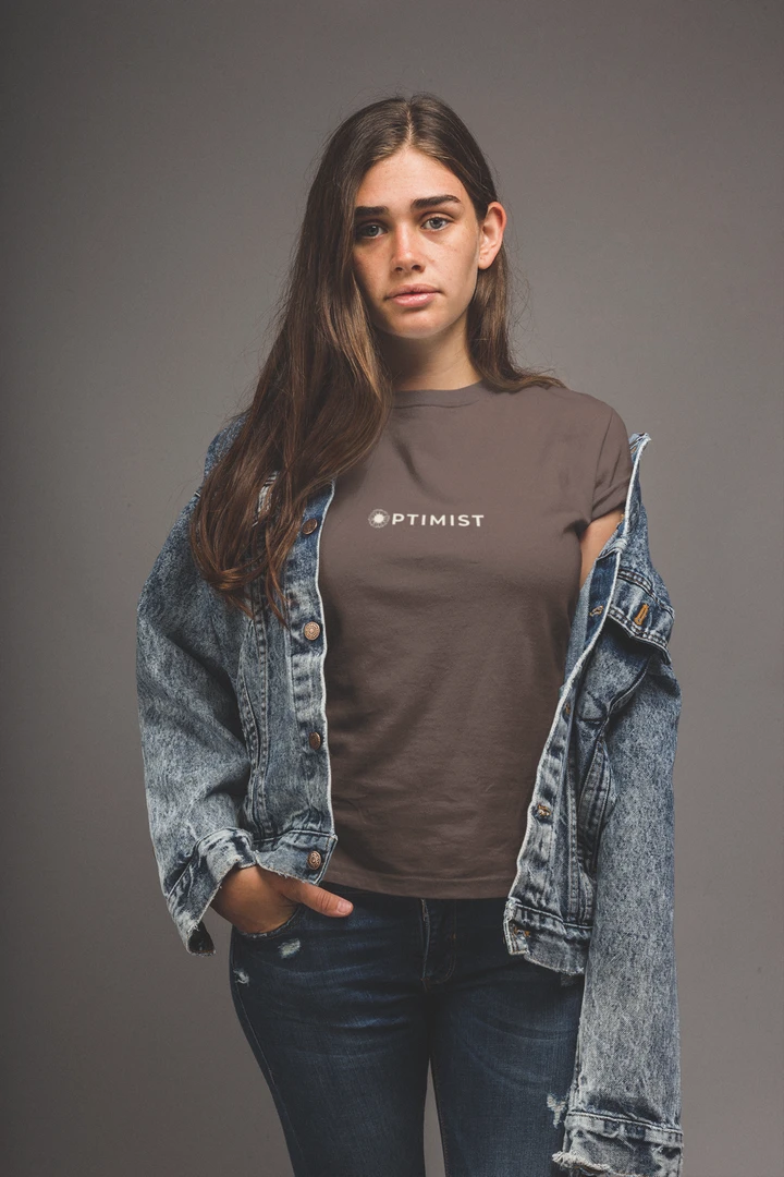 Optimist Floral Typography Unisex T-Shirt