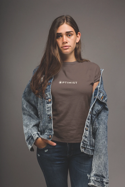 Optimist Floral Typography Unisex T-Shirt