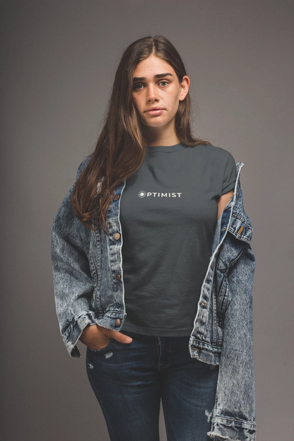 Optimist Floral Typography Unisex T-Shirt