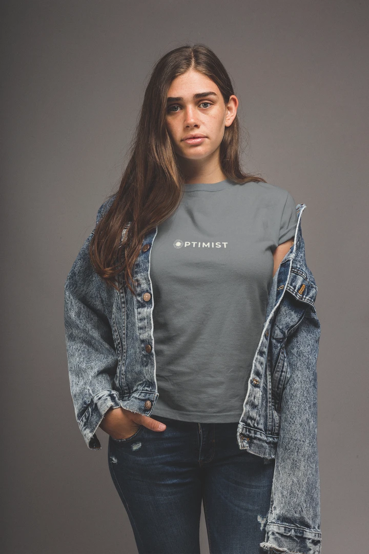 Optimist Floral Typography Unisex T-Shirt