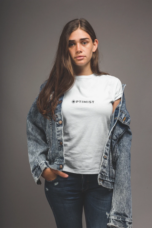 Optimist Floral Typography Unisex T-Shirt