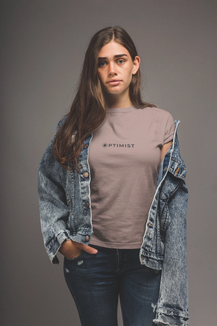 Optimist Floral Typography Unisex T-Shirt