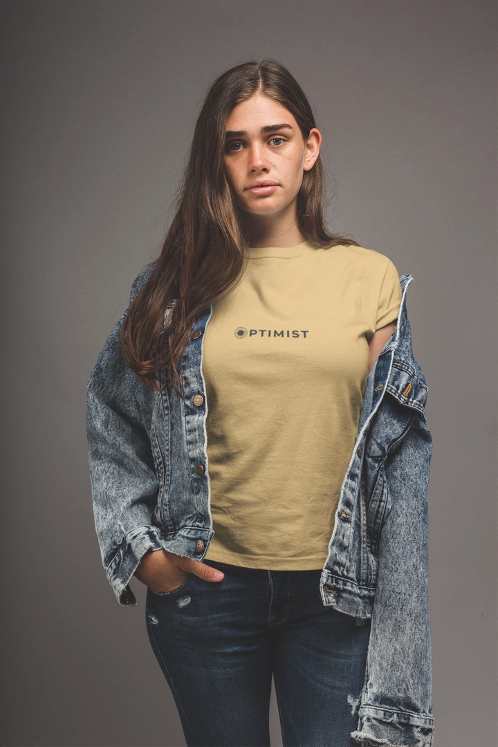 Optimist Floral Typography Unisex T-Shirt