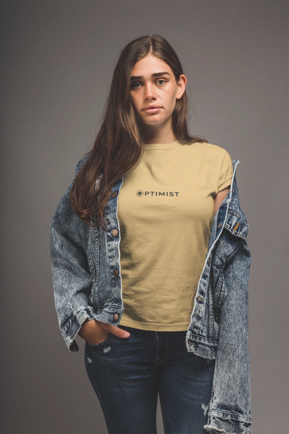 Optimist Floral Typography Unisex T-Shirt