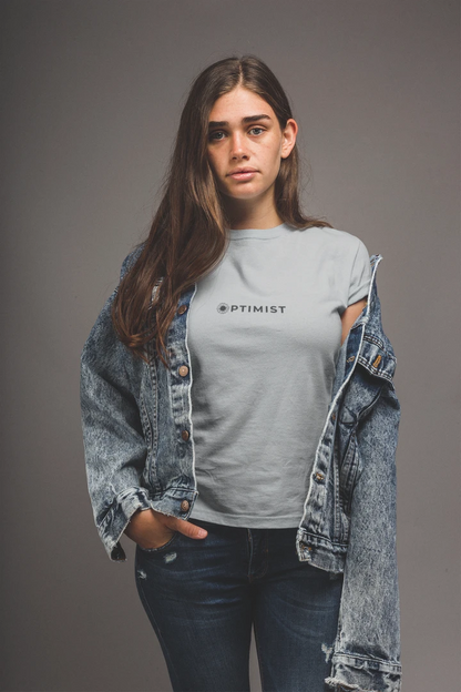 Optimist Floral Typography Unisex T-Shirt