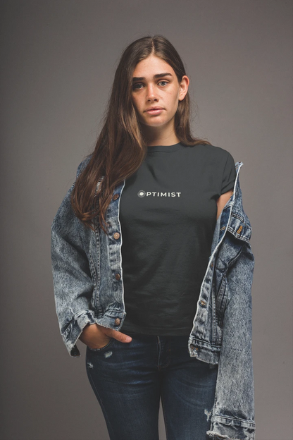 Optimist Floral Typography Unisex T-Shirt